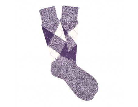 Calzificio Palatino Argyle socks Purple