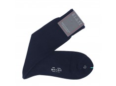 Cotton lisle socks navy blue | Uppersocks.com