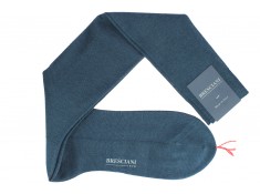 Chaussettes mi-bas Bresciani bleu acier