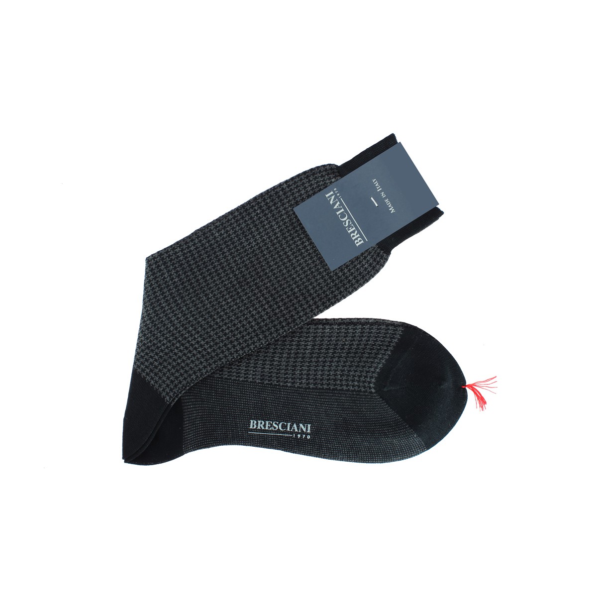 Houndstooth socks by Bresciani Uppersocks
