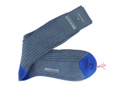 Bresciani cotton lisle over the calf socks