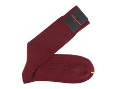 Wool socks burgundy made by Palatino | Uppersocks.com