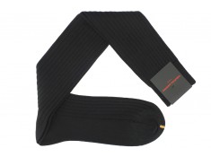 Black over the calf socks in Palatino wool