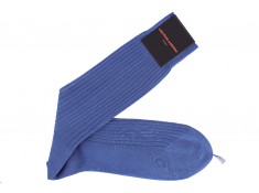 Blue socks, Cotton fil d'Ecosse | Uppersocks.com